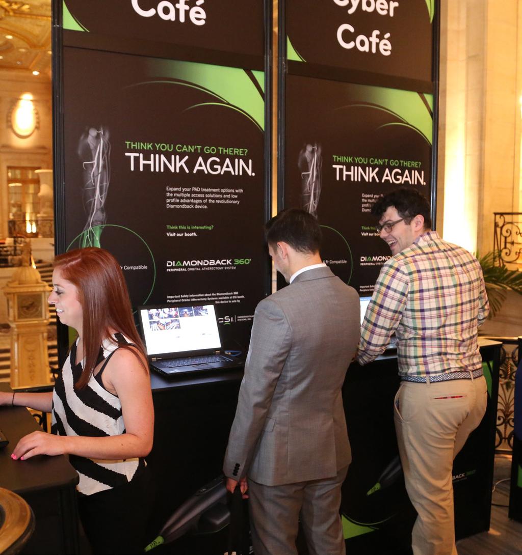 AUGUST 10-13, THE CYBER CAFÉ & CHARGING STATION Help attendees stay connected and land great visibility for your organization by sponsoring the Cyber Café located in the registration area.