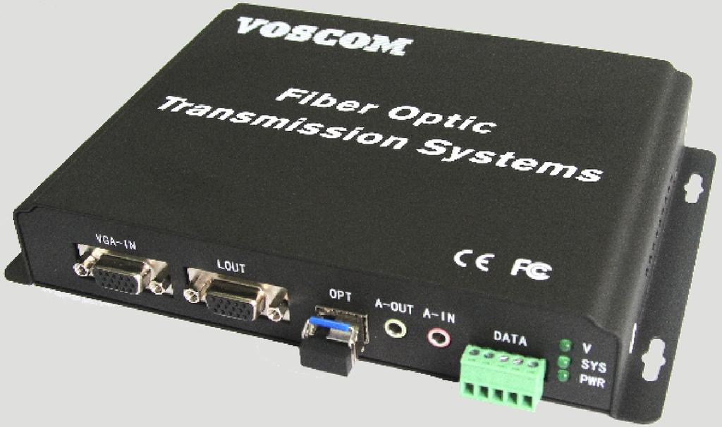 TM Installation Manual Fiber Optic Transmission Systems VOS-1VGA-LT/R series