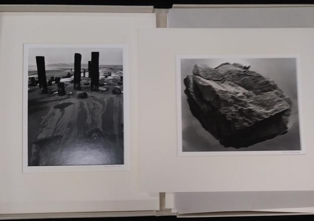 The photographs, most measuring close to 9 x 7", are mounted on high-quality mount boards with slipsheets and precut mats [16 x 13"]. Housed in a linen clamshell that measures 17 x 14".