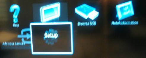 English TV Setup With this option, all basic TV functionality can be configured.