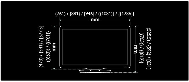 Use your TV legend to note the weight of the TV without the stand.