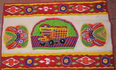 AQSA IRSHAD Truck Art is a popular-form of art in Pakistan, featuring floral and geometric patterns