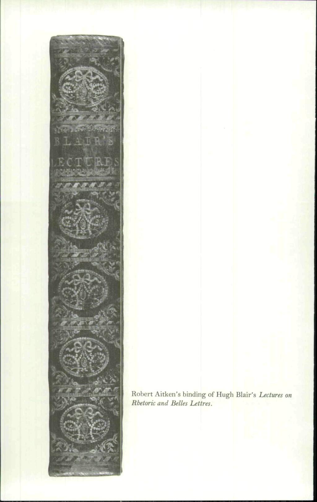 liohert Aitken's binding of Hugh Blair's