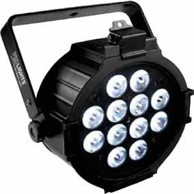 LED Pars LED 7x3W RBG/FC beam 20 C IP54-10 +40 INFRARED LUMIPAR12IRTRI (optional) accent lighting, blinder and washer for clubs, replacing the old-fashioned and big parcans.