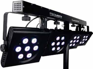 LED beam C 28X3W RGB/FC 22-20 +45 CONTROLLER INCLUDED LUMI4TRI and clubs. equipped with 7 high-power Tri-color 3W LEDs.