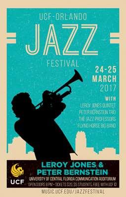 UCF-Orlando Jazz Festival Friday, March 24 at 8 p.m. Saturday, March 25 at 8 p.m. Google: UCF music events 2017 Don t drive at night?