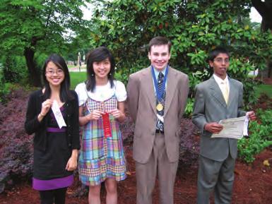 Weeks, 2nd, (not pictured is Samantha Ong, 4th place).