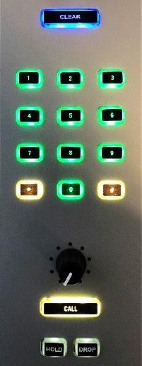The desired key of the crystal console to trigger the action has been entered as example under OUT.