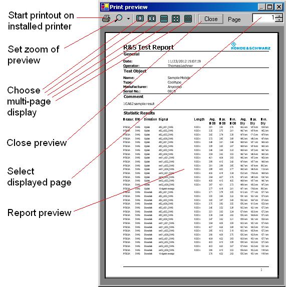 The Details checkbox decides whether tables with the detailed results are included into the printed report.