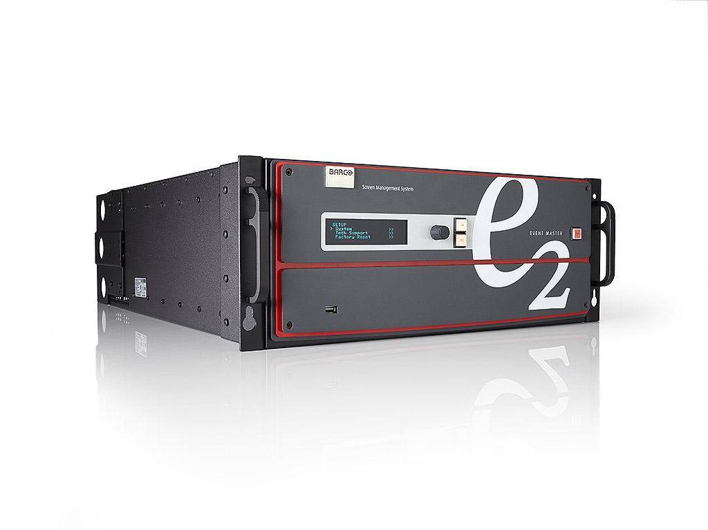 Full-sized Event Master processor Full show control in a single box Native 4K input and output supported Intuitive user interface Raising the bar for live screen management, the E2 presentation