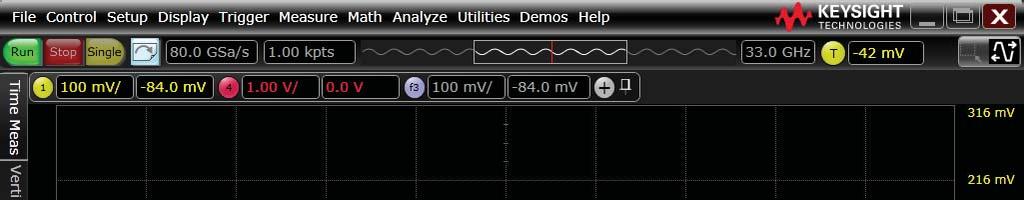 Using the Oscilloscope 2 User Interface Overview With the user interface for the Infiniium oscilloscope, you can access all of the configuration and measurement features of the oscilloscope through