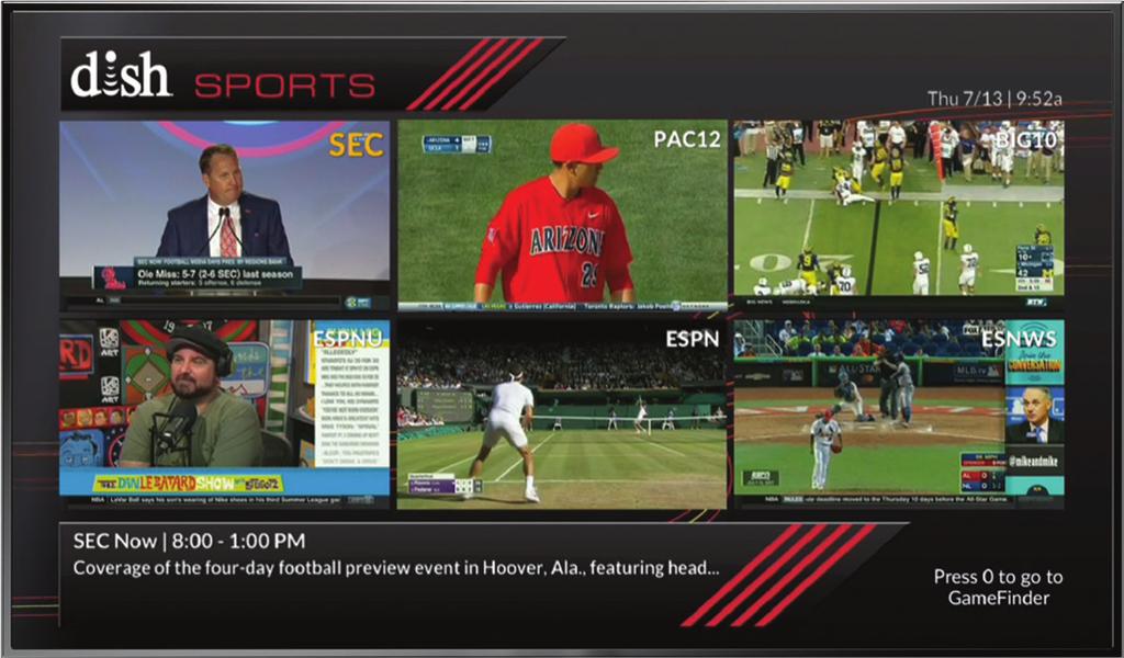 The Best of Sports 02 Multi-Channel View College Sports Multi-Channel View Watch six