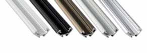 Profiles for LED strips Aluminium profiles for LED strips white (RAL9016) white (RAL9016) black black inox inox silver silver non non LUMINES A LED strip profile is suitable for surface mounting.