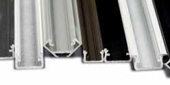 Profiles for LED strips white (RAL9016) black inox silver non LUMINES X LED strip profile is suitable for surface mounting. Installation: two-sided tape, mounting clip.