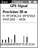 Informaţii de stare Baterie/Acumulator 8 Informaţii de stare Informaţii de stare Baterie Semnalul GPS Memoria 8.