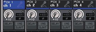 Making HA (Head Amp) analog gain settings Making HA (Head Amp) analog gain settings This section explains how to adjust the analog gain of the HA (Head Amp) for each input channel to which a mic or