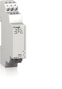 C-Lynx, control relays dedicated 1 Supervision of Motors On 3-phase supplies, C-Lynx control relays check phase sequence and phase failure preventing a change in direction of rotation, and