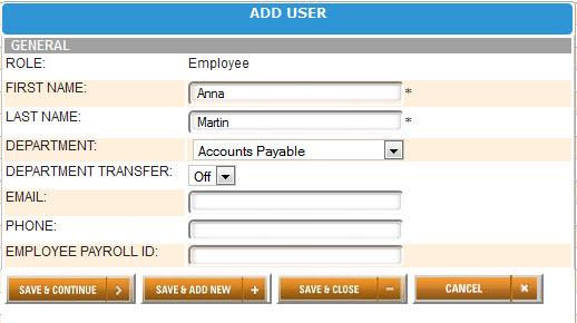 08 ADDING USERS The upunch time clock tracks hours worked per day and pay period for up to 50 employees. Complete the following steps to add employees to your account: 1.