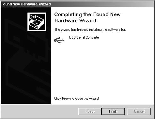 automatically load, then the Found New Hardware Wizard will appear. Select Yes, this time only.