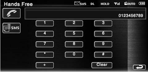 Nastavitev naprave za prostoročno telefoniranje Klicanje z vnosom telefonske številke Klicanje z vnosom telefonske številke.