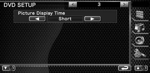 Nastavitev DVD-ja Tu lahko nastavite predvajanje DVD-ja. Prikaz ekrana za nastavitev DVD-ja (DVD SETUP) V ekranu "SETUP Menu" (Nastavitveni meni), pritisnite tipko (stran 6).