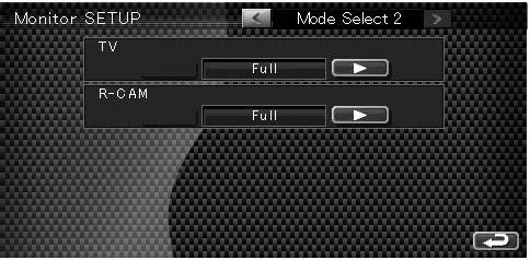 Nastavitveni meni 0 9 Način navadne slike ("Normal") o Pomik na ekran "Mode Select " (Izbira načina ). ; Izbira načina ekrana za predvajanje TV-ja. Izberete lahko enega od naslednjih načinov ekrana.