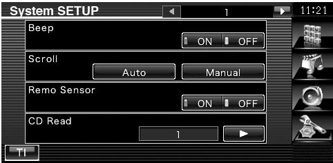 Prikaz ekrana za nastavitev sistema Dotaknite se ekrana "Setup Menu" (stran 56). Nastavitve 4 5 Prikaz registracijske kode.