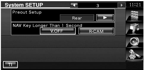 8 9 6 7 r Vrne na ekran "System Setup ". t Nastavitev časa prikaza slike. ( "Long") Prikaz JPEG slike je spremenjen.