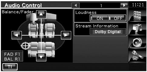 Prikaz ekrana za nastavitev zvoka Dotaknite se ekrana "Audio Control Menu" (stran 78). Nastavitev posameznih elementov 4 5 6 Dotaknite se katerega koli gumba na ekranu "Source Select".