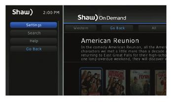 Live TV On Demand HD programming guide This quickly answers the age-old question, What s on TV?