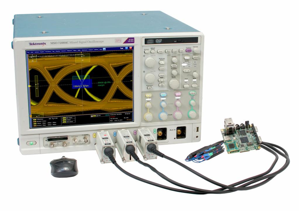 Memory Interface Electrical Verification and Debug DDRA Datasheet Address/Command Bus Capture: The MSO5000 or MSO70000 Series Mixed Signal Oscilloscope can be used precisely qualify timing of ADD/DMD