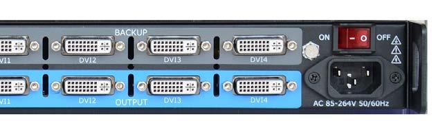 Seamless Splicing Distribute and splice 4K inputs across the four DVI outputs for 4Kx2K, 8Kx1K or other custom configurations 1080 1920 816 816 Robust and Flexible 1920 1920 1920 2560 2560 Utilise
