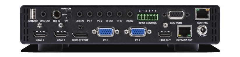 HDMI/VGA/Display Port Presentation Switch & Scaler with HDMI & HDBaseT LITE Outputs EL-5400-HBT 3D HDMI HDBT PoC This HDMI/DisplayPort/VGA to HDMI Scaler with HDBaseT LITE Output is designed to