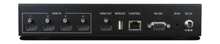4-Way Advanced HDMI Switcher 4K, HDCP2.2, HDMI2.0, IR, RS-232, IP, Web GUI EL-41HP-4K22 4K 3D HDMI2.0 HDCP2.
