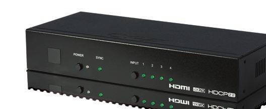 This switcher fully supports 4K resolutions and is HDMI2.0 and HDCP 2.2 compliant, ensuring maximum compatibility with the latest 4K UHD sources and displays.