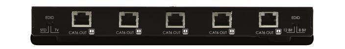 1 to 8 HDMI to Single CAT6 Splitter PU-Q1H8CS 3D HDMI The PU-Q1H8CS has 1 HDMI input and 8 Single CAT6 outputs to simultaneously distribute a HDMI source to eight displays up to a distance of 40m.