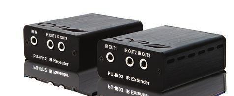 Infra Red over CAT5e/6 Extender Set PU-IR01-KIT IR The IR Extender and the Repeater set is perfect for controlling IR controlled source equipment over long distances.