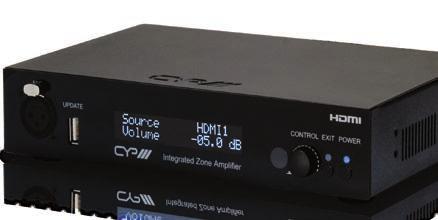 Integrated 2 Channel Zone Amplifier AU-A300 ADC DAC HDMI PoC The AU-A300 is a compact 2 channel digital amplifier that is perfect for providing high quality audio distribution into remote AV zones