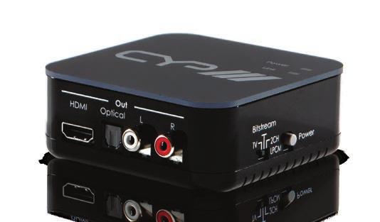 HDMI Audio De-Embedder (5.1) with built in Repeater AU-11CD 3D HDMI The AU-11CD is an advanced solution for repeating HDMI with integrated Audio de-embedding, up to 5.1. Connect the AU- 11CD between your source and display via HDMI, and select the audio format required.