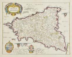 Somersetshire, [1695 or later], hand coloured engraved map, slight creasing, 360 x 420mm, with Van den Keere (Pieter), Somersetshire, circa 1620, hand coloured engraved map, slight staining, 85 x