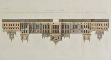 hospital and another of Wanstead house by the same hand, mounted, framed and glazed in uniform washline mounts and gilt mouldings All originally published in Vitruvius Britannicus.
