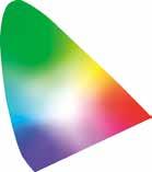 color gamut reproduces almost the entire Adobe RGB color space* so images shot in RAW can be converted to Adobe RGB or images shot in Adobe RGB will be displayed correctly.