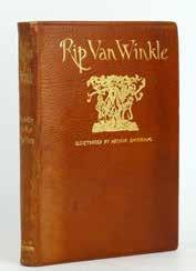 JONKERS RARE BOOKS 160. RACKHAM, Arthur; IR- VING, Washington RIP VAN WINKLE Heinemann, 1919 Sixth edition. Handsome copy in the rare publisher s deluxe leather binding. 4to.