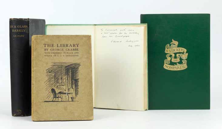 presented to him by collaborators - or are books inscribed by Ardizzone to members of his family, including his mother and granddaughter. 8.