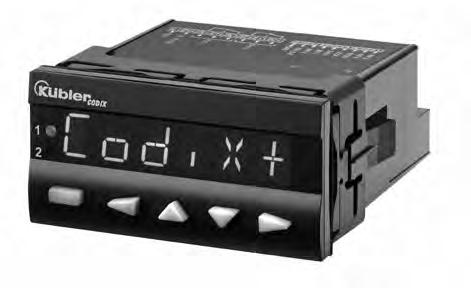 With its automatic help texts, clearly and legibly displayed on 14 LED segments, the Codix 560 preset counter takes the user effortlessly through the programming.
