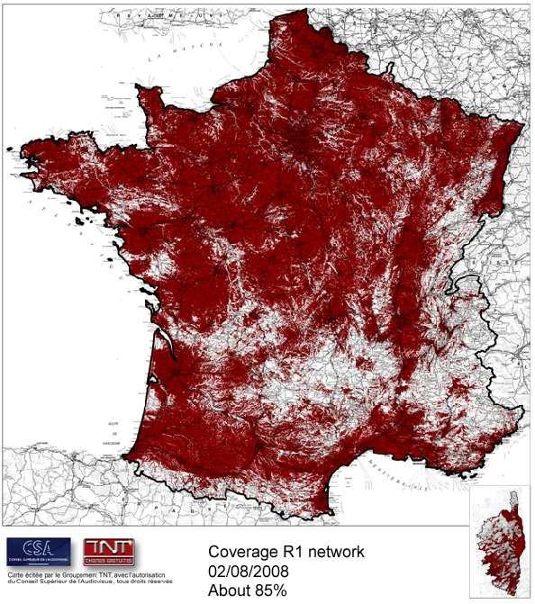 Sufficient DTT coverage French example Previous 85% population coverage was considered insufficient Law and Decrees (2008)