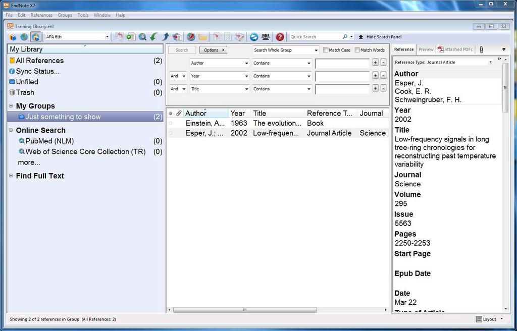 The Graphical User Interface Main View Library Mode Output Style