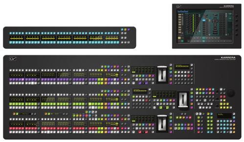 like any K-Frame switcher, the ability to load shows from Kayenne or GV Korona show files Training costs can be spread across the entire GV production switcher range (Kayenne, Karrera or GV Korona)