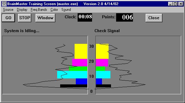 3.9 BrainMirror (Filter) Pane This pane shows a spectral display that uses the