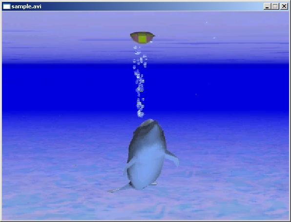 1.11 Dolphin Animation: The dolphin animation is included in 2.0 as a standard window.